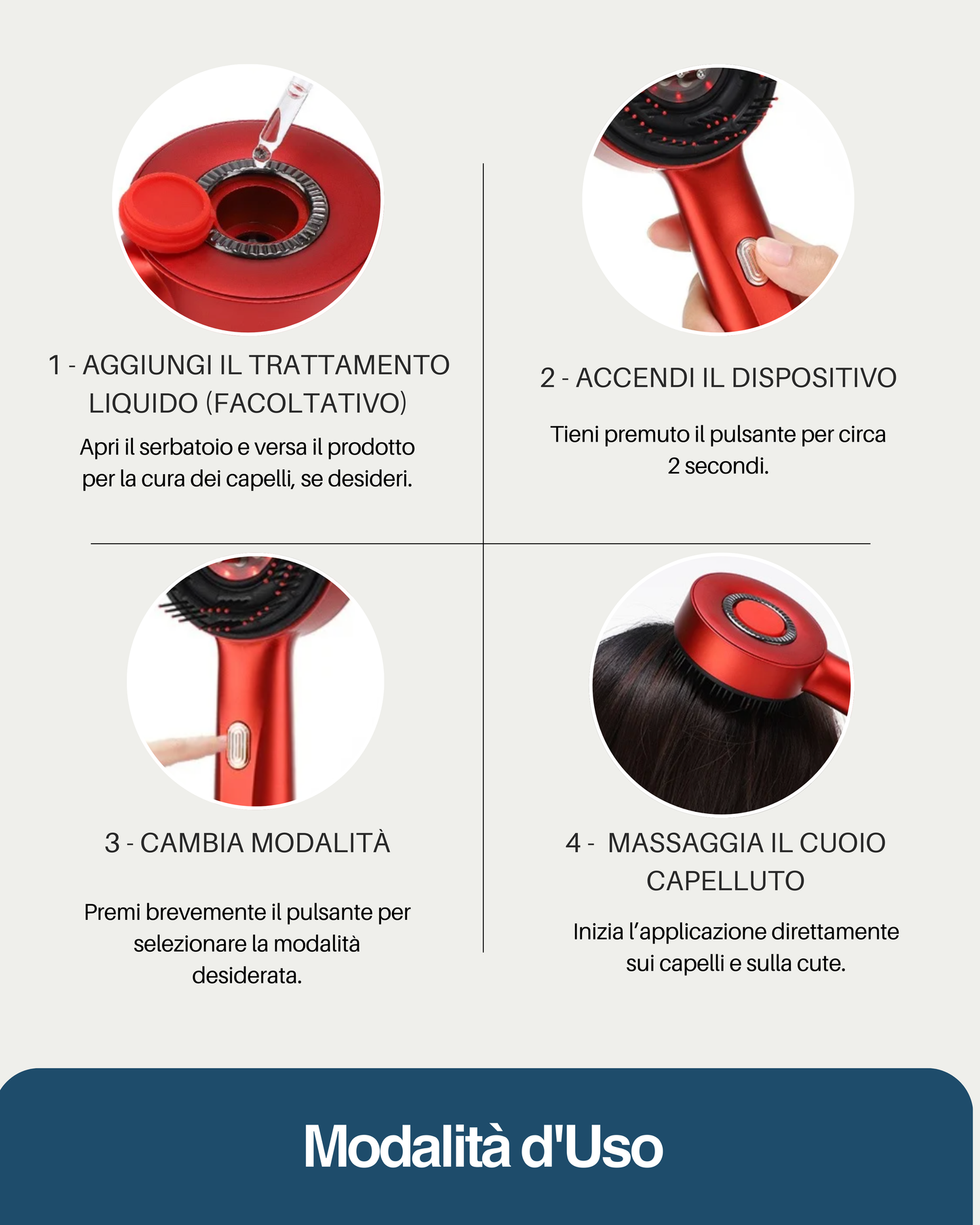 Tesarro™ Spazzola Massaggiante Scalp Revitalizer