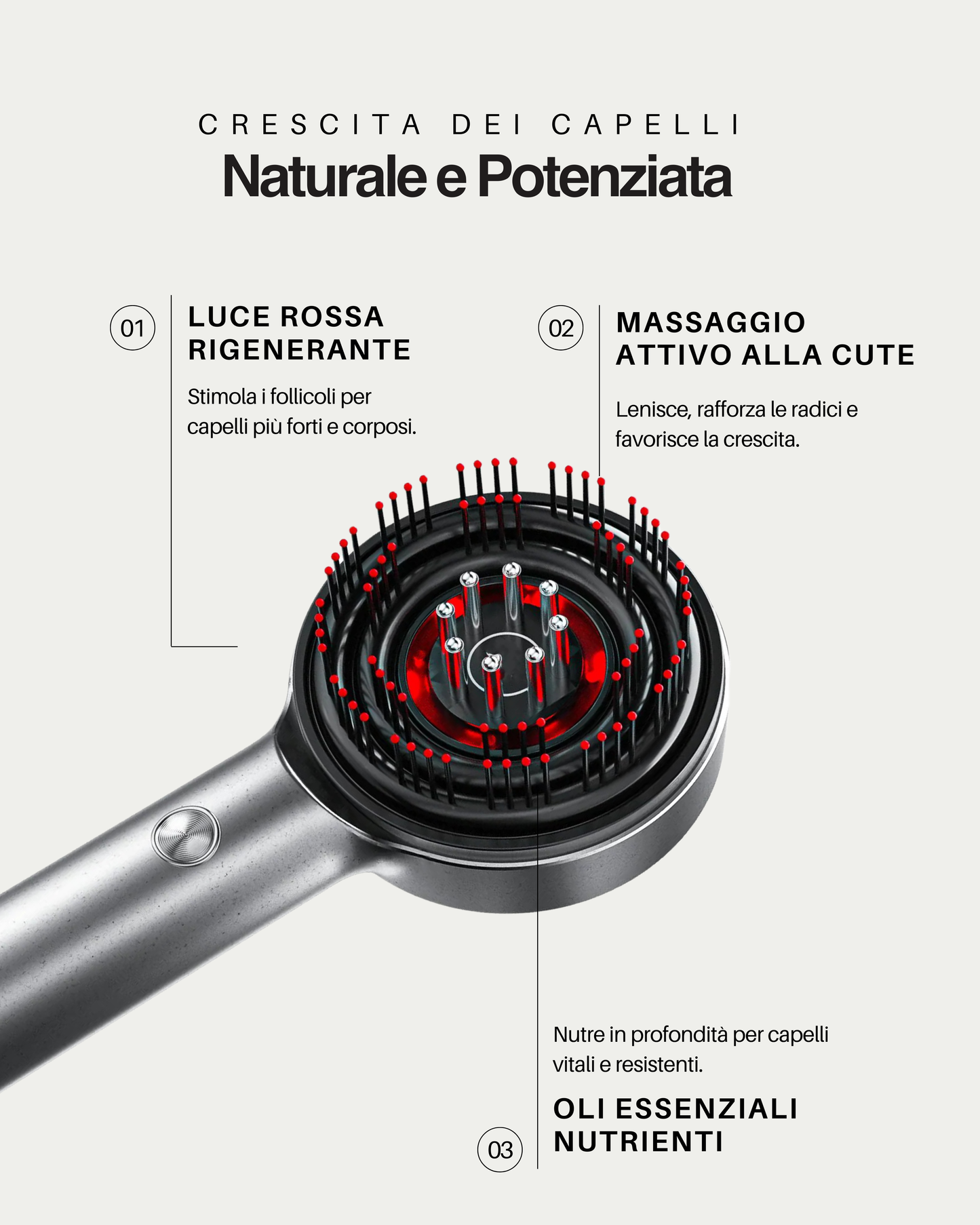 Tesarro™ Spazzola Massaggiante Scalp Revitalizer